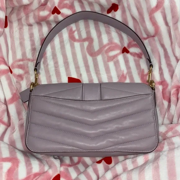 Coach Georgie Quilted Purple Bag - Picture 5 of 8